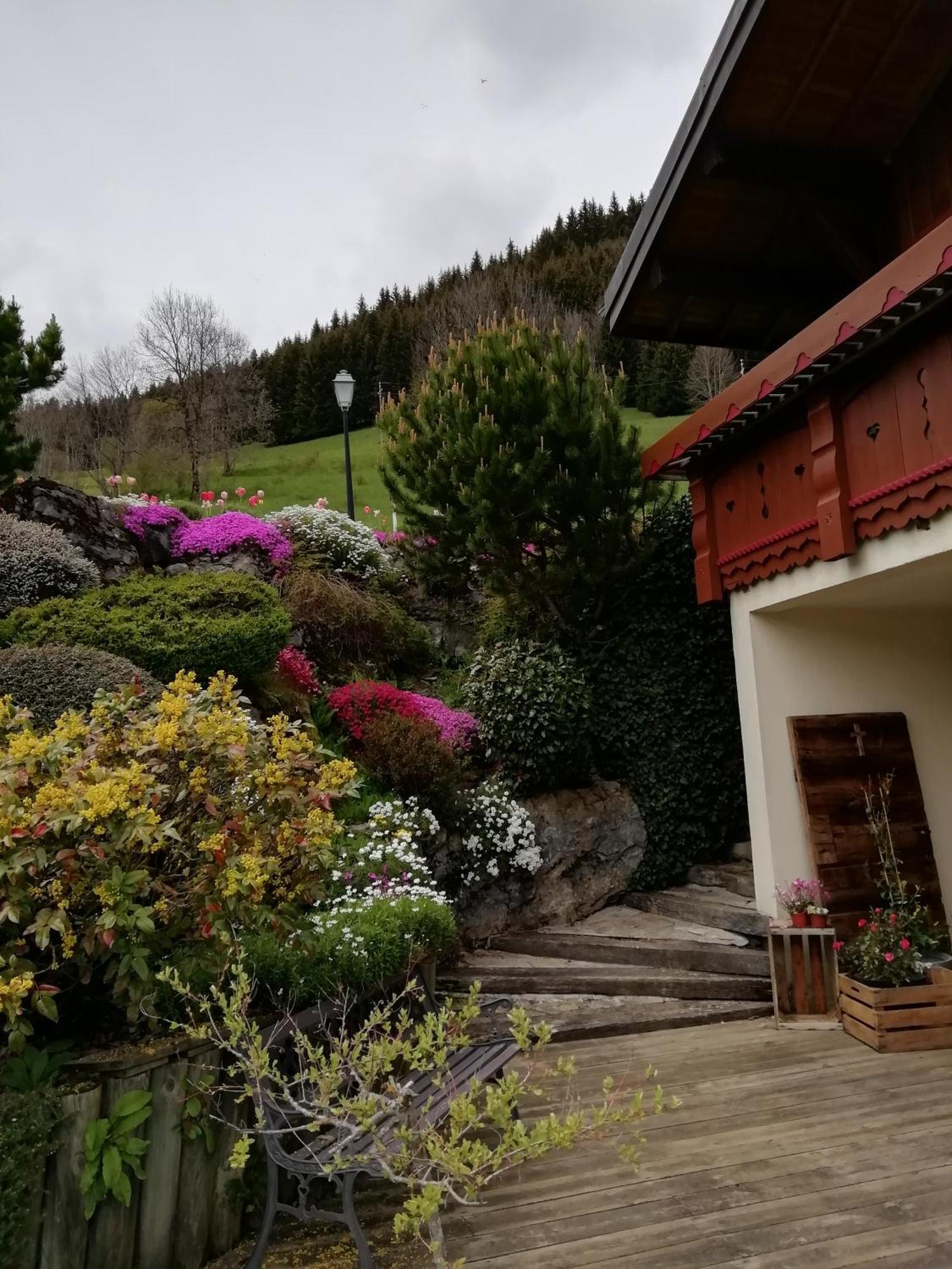 Chambres en chalet petit déjeuner inclus La Cote d'Arbroz Exterior foto